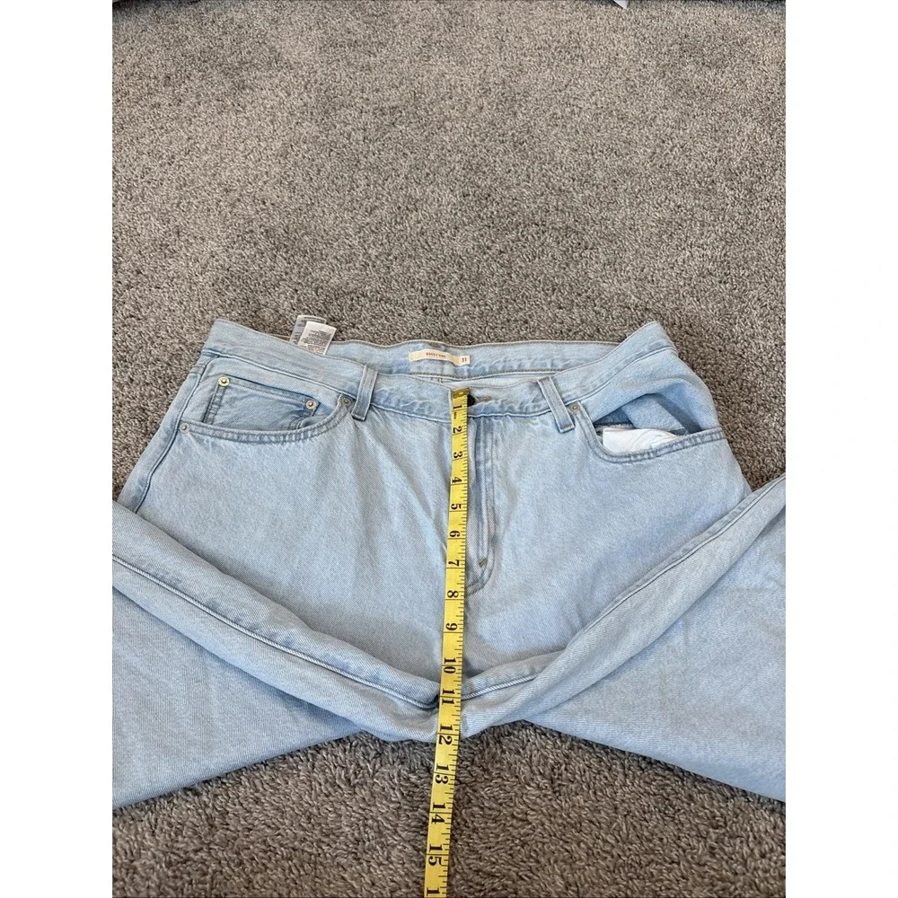 LEVIS PREMIUM High Rise BAGGY DAD WIDE LEG Pleated Jeans 31 (36x30) Flower Patch